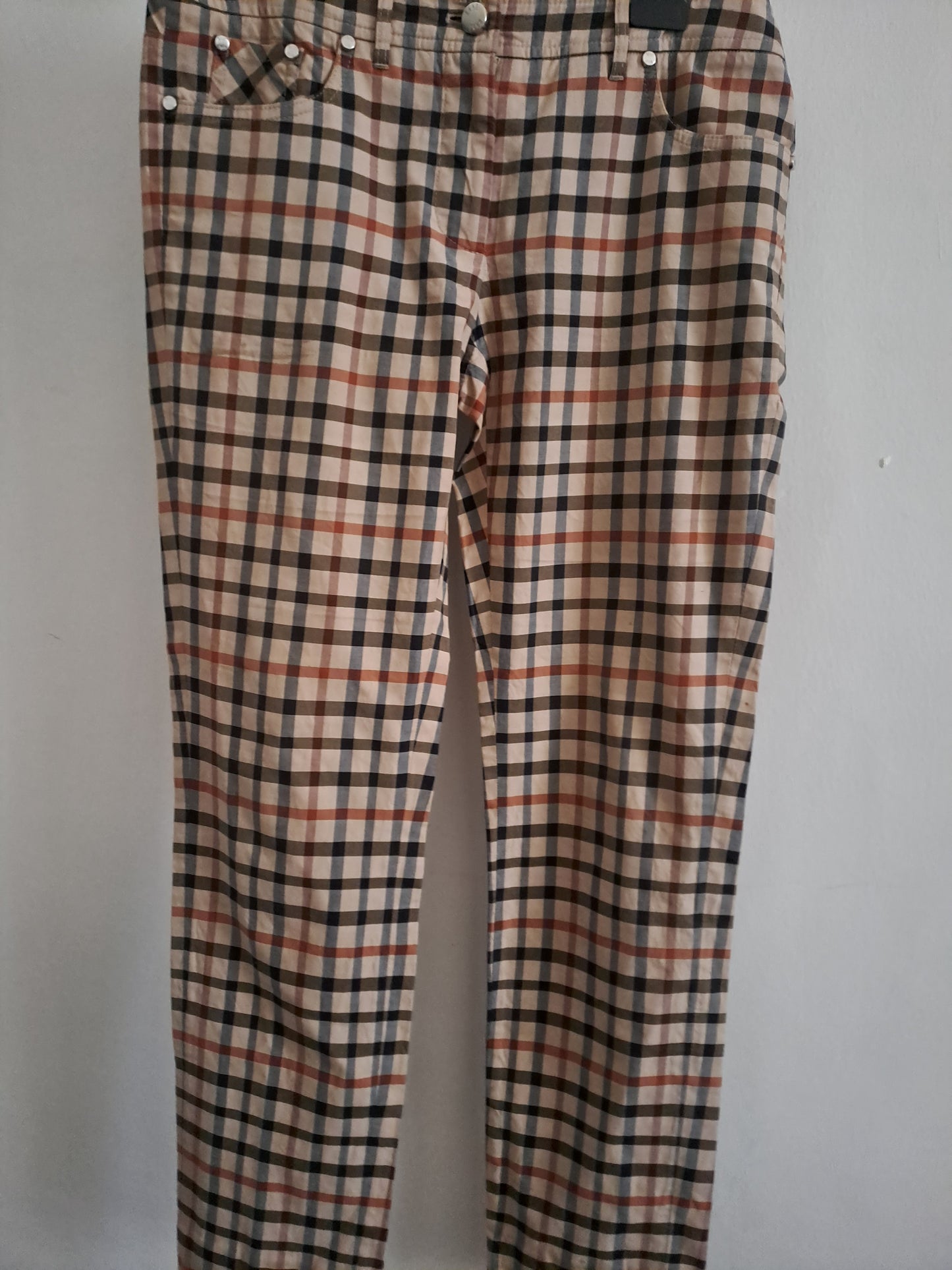 DAKS London coloured strip women's trouser