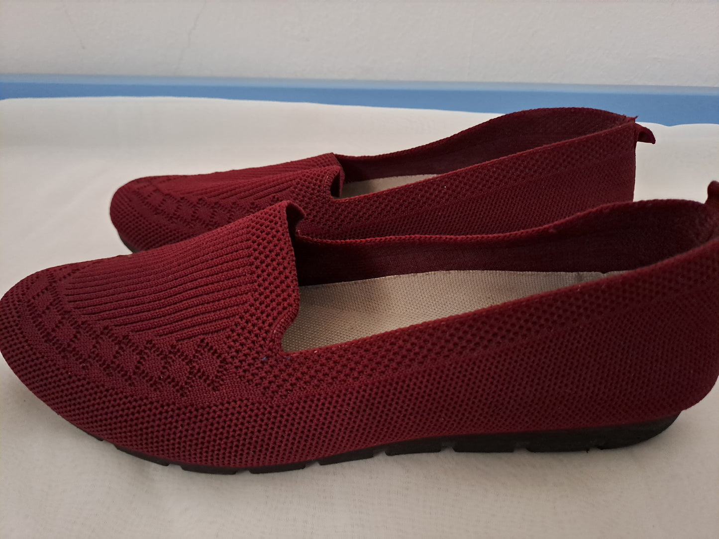 Slip-on flat loafers, Fashionable Outdoor Polyester Flat Shoes for women