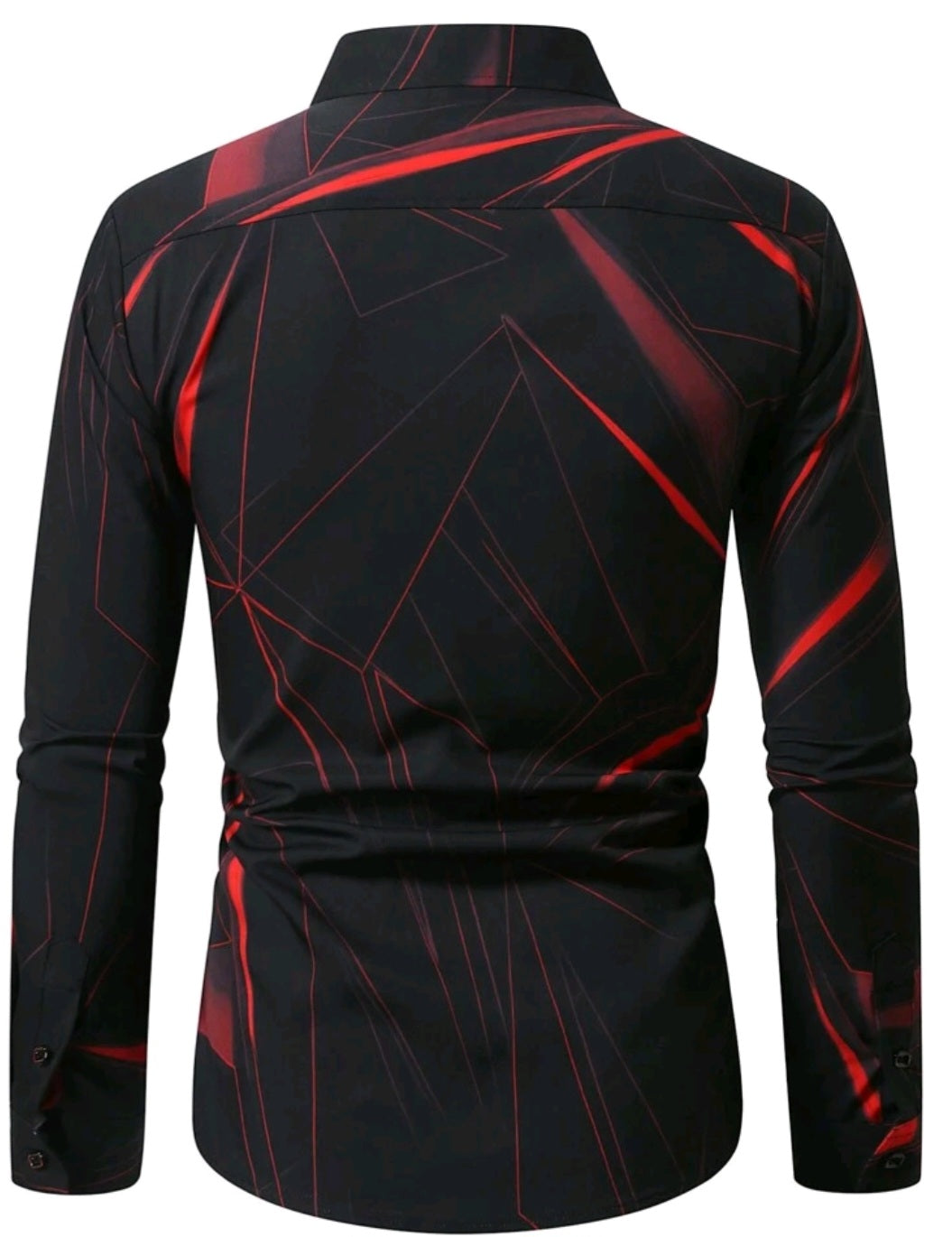 Men's Geometric long Sleeve Shirt